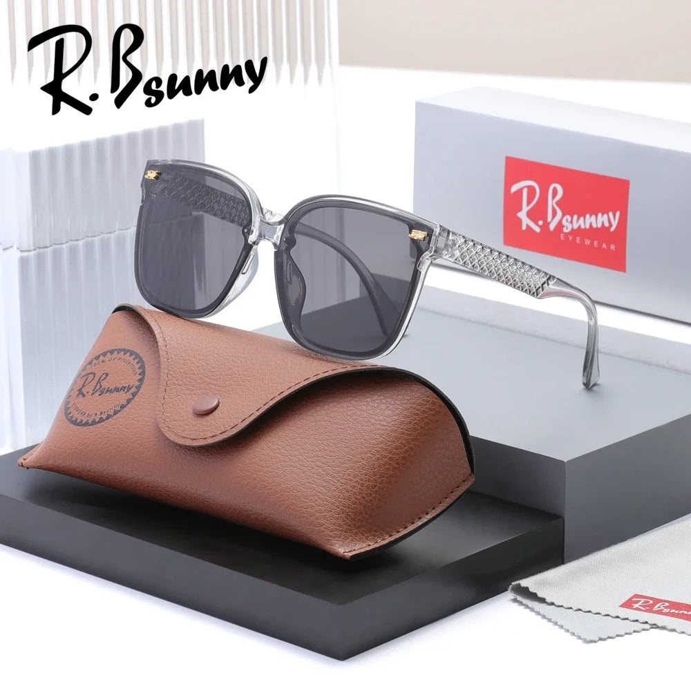 Women‘s Sunglasses Large Fmane UV400 Glasses Design Gradient Square Travel Eyewear Lady Shades