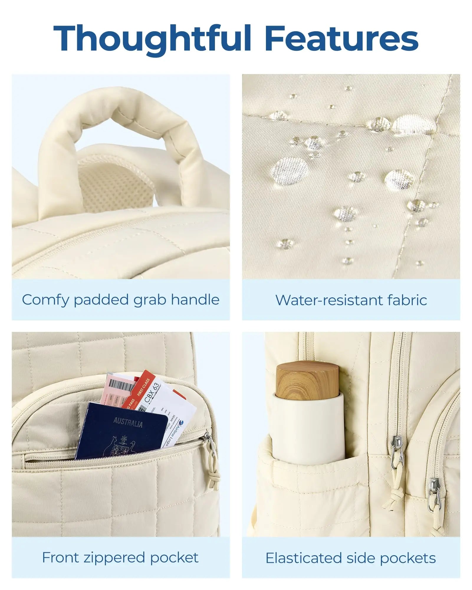 BAGSMART Women's Backpack Large Capacity Travel Backpack Simple Female Bags School College Laptop Backpack for Girls