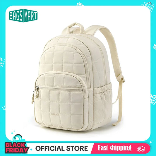 BAGSMART Women's Backpack Large Capacity Travel Backpack Simple Female Bags School College Laptop Backpack for Girls