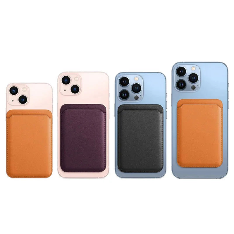Original Magnetic Card holder Case For iPhone 13 16 15 12 14 Pro Max Plus Phone Leather Bag Official Cover