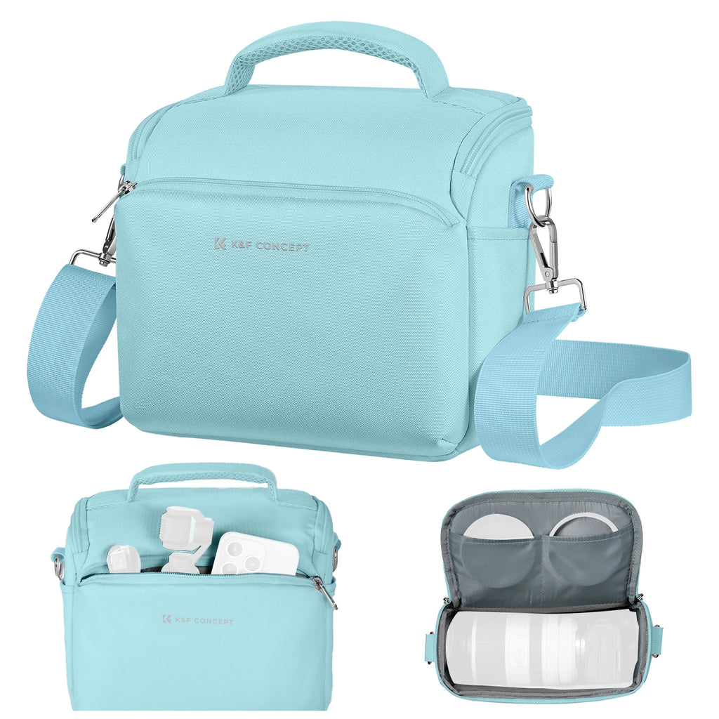 K&F Concept Crossbody Bag Camera Waterproof Bag Shoulder Backpack DSLR/SLR Camera Cases Photography Outdoor Bags For Nikon Canon