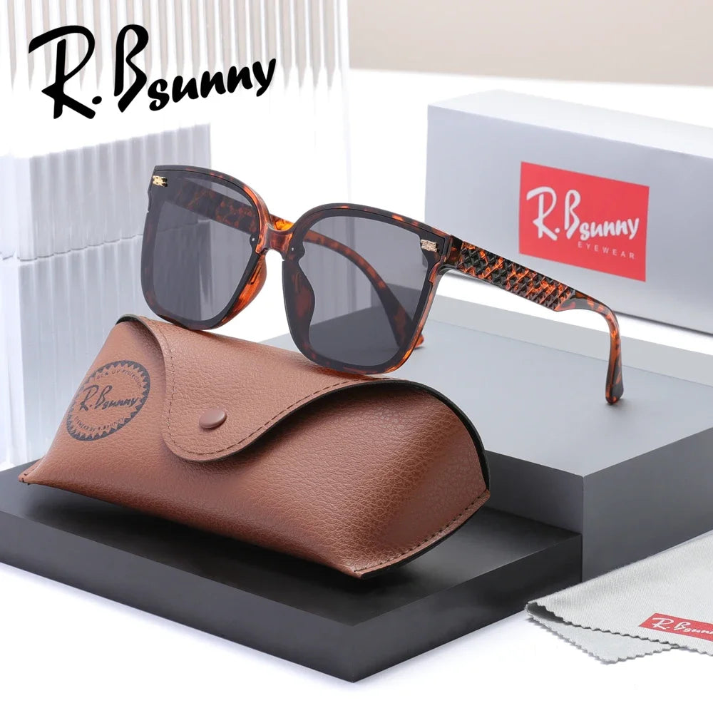 Women‘s Sunglasses Large Fmane UV400 Glasses Design Gradient Square Travel Eyewear Lady Shades