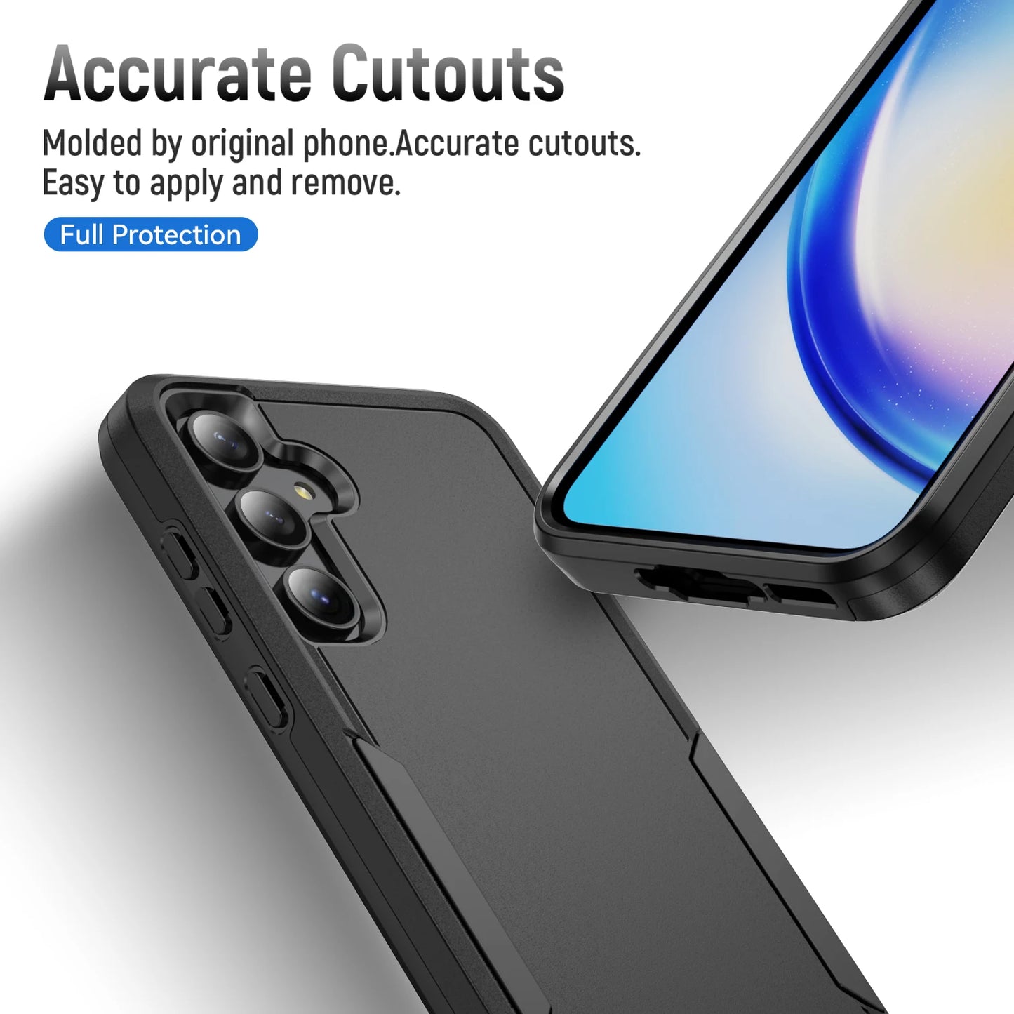 Military Grade Cases for Samsung Galaxy S25 FE S22 S23 S26 Plus S24 FE Ultra Edge A17 A54 A16 5G A56 A55 A35 A15 Armor Case