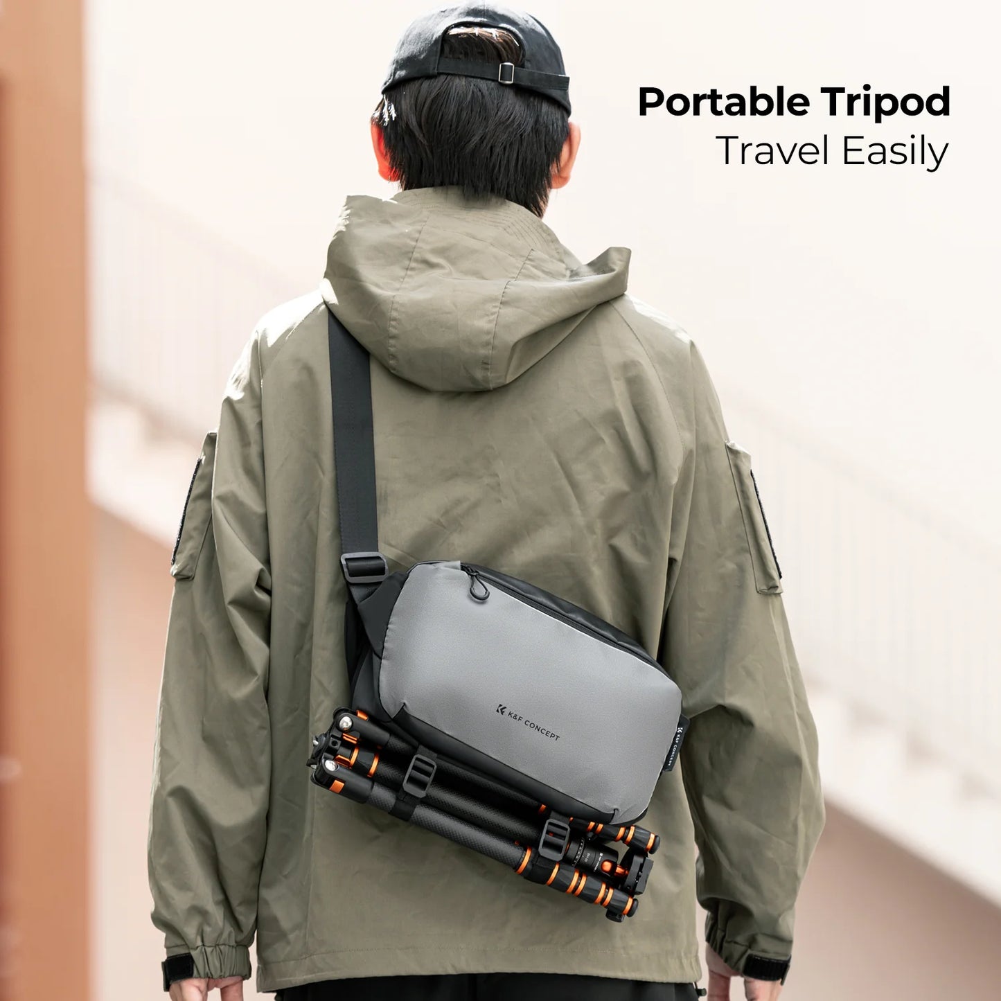 K&F Concept Lightweight Camera Sling Bag 10L Photography Shoulder Bag for Digital Canon/Nikon/Sony Camears/DJI Mavic Drone Pouch