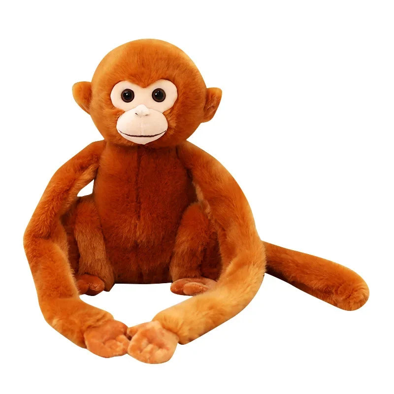 Simulation Cute Monkey Plush Toy Golden Monkey Doll Long Arm Monkey High-end Curtain Bundled Ornaments Stitch Stuffed Toys