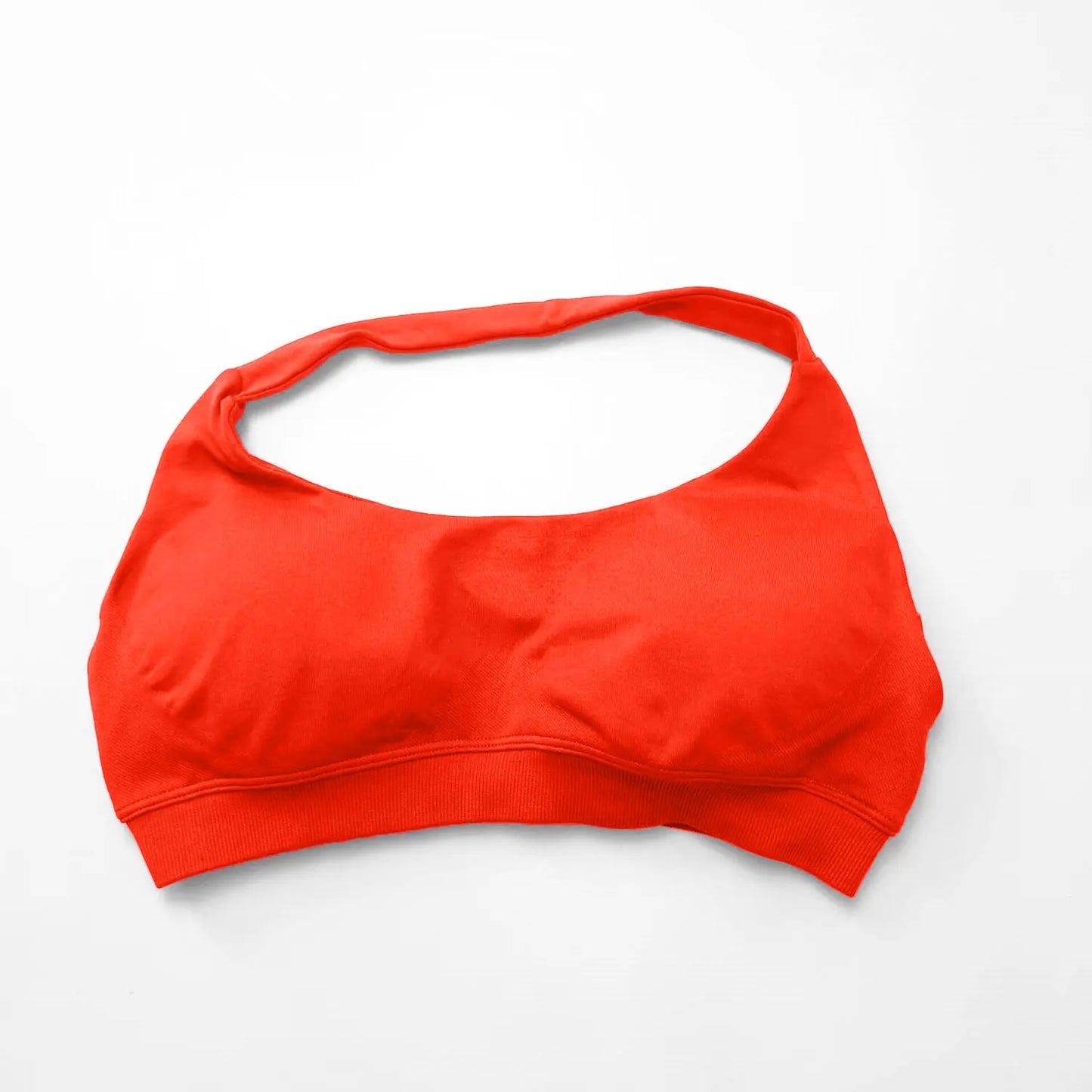 NCLAGEN Sports Bra Gym Tops Women Seamless Pilates Halter High Support Push-up Open Back Fitness Yoga Clothes Workout Underwear