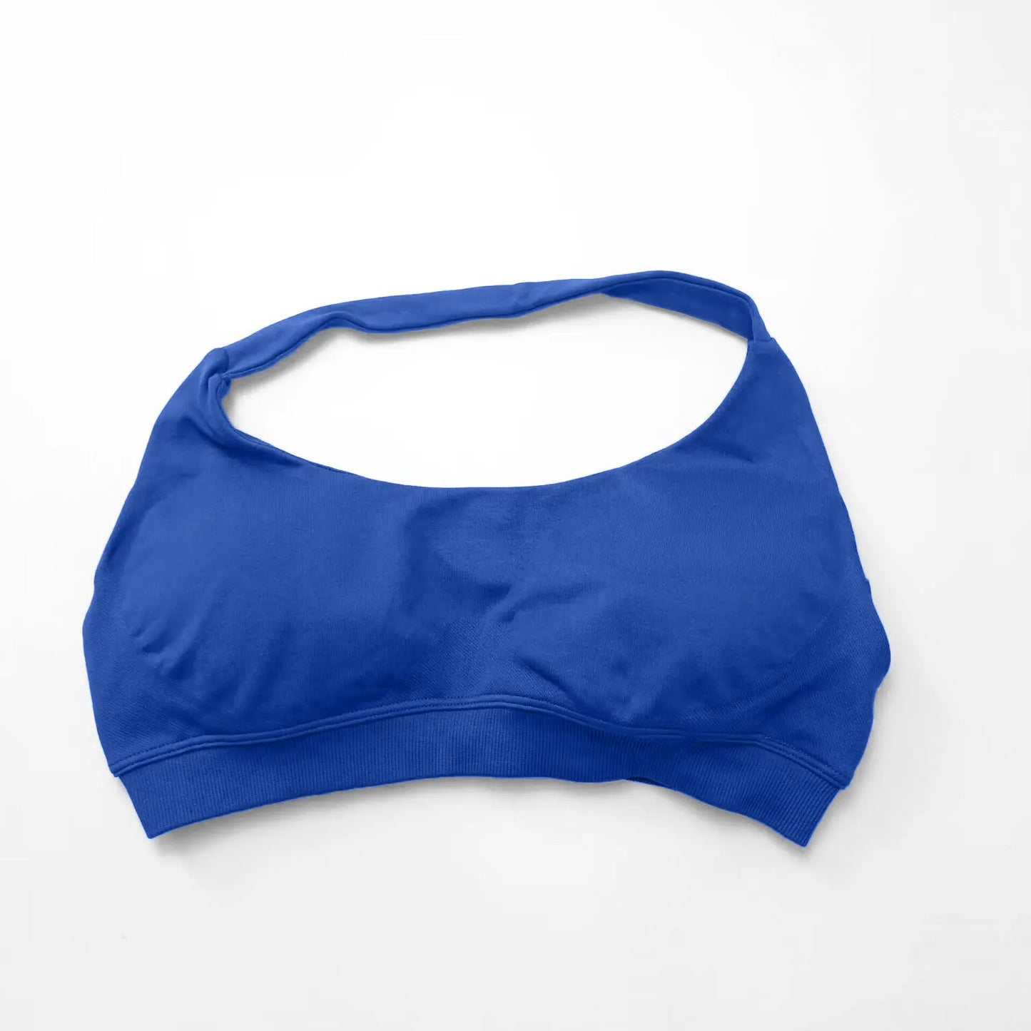 NCLAGEN Sports Bra Gym Tops Women Seamless Pilates Halter High Support Push-up Open Back Fitness Yoga Clothes Workout Underwear