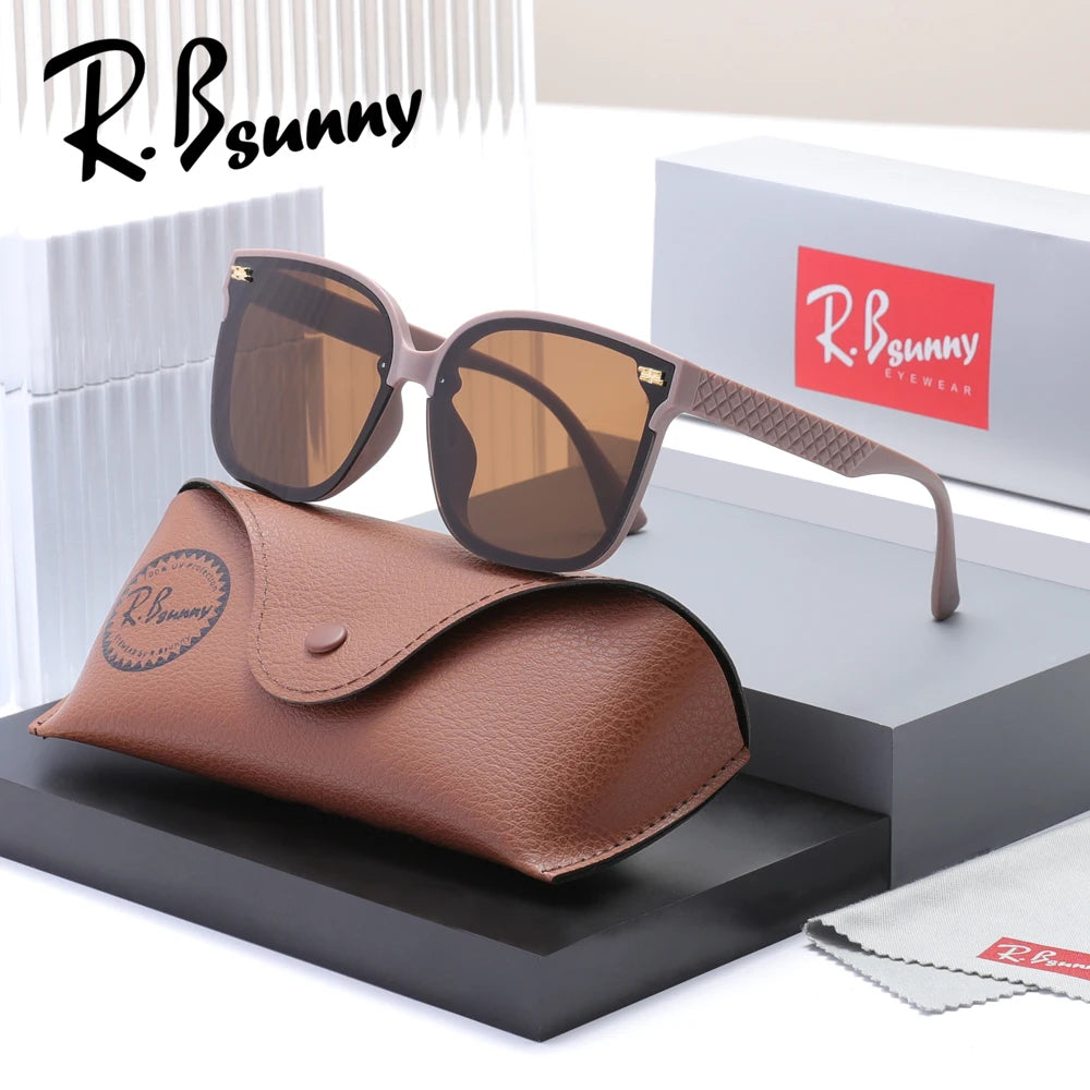 Women‘s Sunglasses Large Fmane UV400 Glasses Design Gradient Square Travel Eyewear Lady Shades