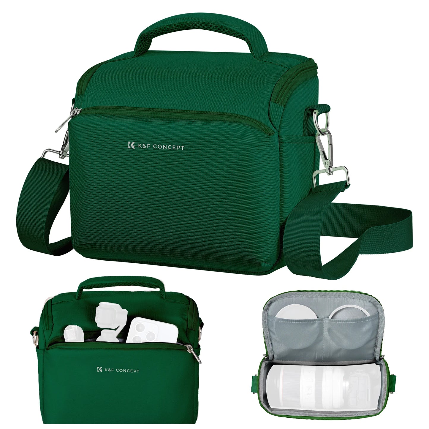 K&F Concept Crossbody Bag Camera Waterproof Bag Shoulder Backpack DSLR/SLR Camera Cases Photography Outdoor Bags For Nikon Canon