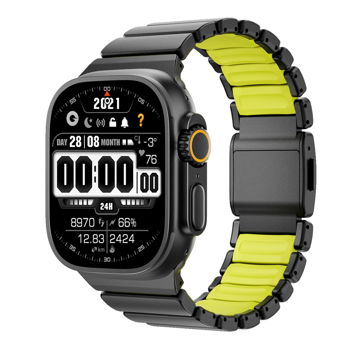 Titanium Silicone Magnetic Strap for Apple Watch Ultra 3/2 49mm Series 11 10 46mm Metal Band for Iwatch 9 8 7 45mm 6 SE 5 44mm